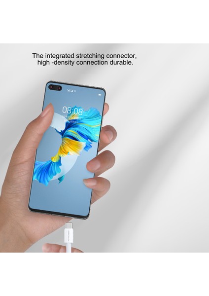 Move Speed YSUCT03-C12W 6A Usb'den C Tipi Kabloya Tpe 1,2m 66W Hızlı Şarj Veri Kablosu Kablosu - Beyaz (Yurt Dışından) modelleri