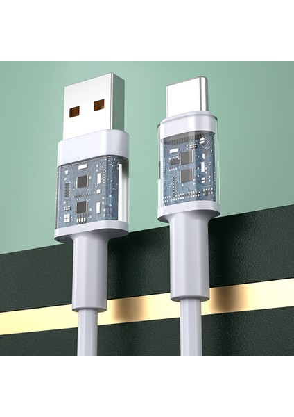 Move Speed YSUCT03-C12W 6A Usb'den C Tipi Kabloya Tpe 1,2m 66W Hızlı Şarj Veri Kablosu Kablosu - Beyaz (Yurt Dışından) indirimleri