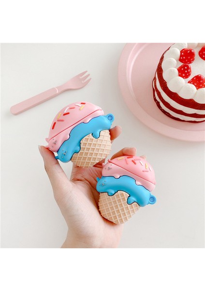 için Pro 2/ Pro Karikatür Kedi Dondurma Kapak Asılı Toka ile Silikon Kulaklık Kutusu (Yurt Dışından) indirimleri