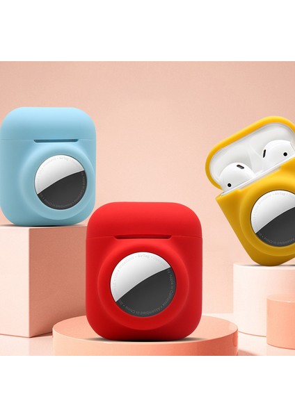 için Kablosuz Şarj Kutulu (2019)/ ve Şarj Kutulu (2019)/(2016) + Airtag 2'si 1 Arada Silikon Koruyucu Kapaklı Kılıf ve Kulaklıklı Kaybolmaya Karşı Halat-Nane Yeşili (Yurt Dışından) fiyatları