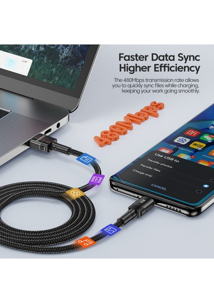 1m 100W Veri Kablosu Usb'den Type-C'ye Hızlı Şarj Kablosu - Siyah (Yurt Dışından) fırsatları