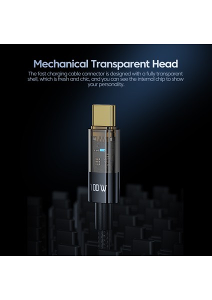 1m 100W Şarj Kablosu, Type-C'den Type-C'ye Veri Kablosu (Yurt Dışından) fırsatları