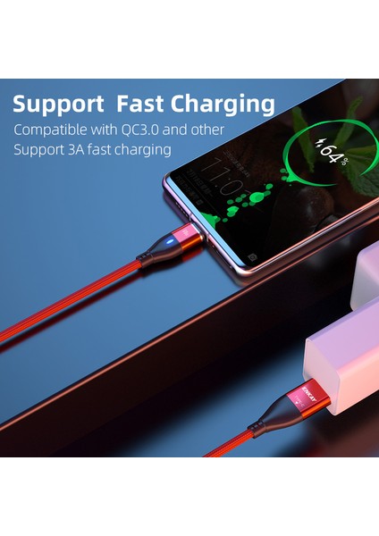 6'sı 1 Arada 1m Manyetik Şarj Kablosu Pd 60W Type-C / Usb-A - Ip / Type-C / Mikro USB Veri Kablosu - Mor (Yurt Dışından) fırsatları