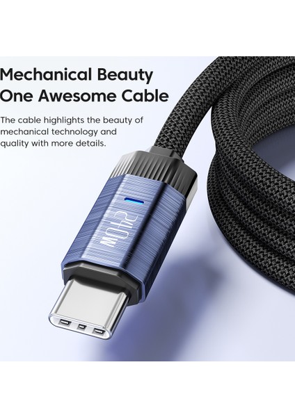 1m Tip-C'den Tip-C'ye Örgülü Kablo Pd3.1 240W Telefon Hızlı Şarj Kablosu - Gri (Yurt Dışından) fırsatları