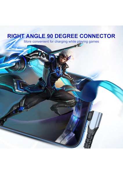 1 M Type-C - Lightning Pd 20W Hızlı Şarj Kablosu Çift Dik Açılı Veri Kablosu - Siyah (Yurt Dışından) modelleri