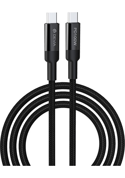 Devıa EC309 Extreme Speed ​​serisi 1,5m 100W Hızlı Şarj Kablosu Tip-C Şarj Kablosu (Yurt Dışından)