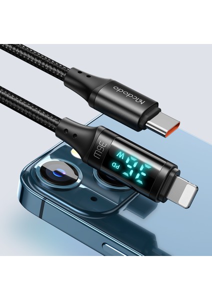 1,2 M Hd Dijital Tip-C'den Lightning Pd Veri Iletimine Şarj Kablosu Kablosu - Siyah (Yurt Dışından) indirimleri