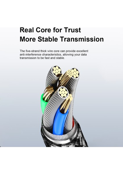 Usb-A - Usb-C Şarj Kablosu 1 M Örgülü Veri Kablosu - Siyah (Yurt Dışından) indirimleri