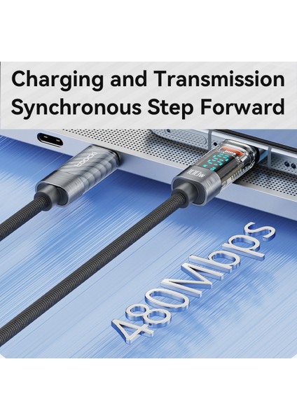 2m Örgülü Pd 60W Hızlı Şarj Kablosu Type-C Cep Telefonu Kablosu - Mavi (Yurt Dışından) fiyatları