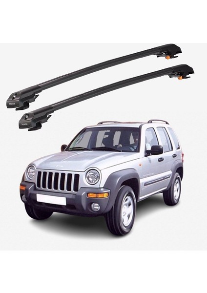 Jeep Cherokee 2002-2007 Trx1 Thunder Carrier Kilitli Ara Atkı Taşıyıcı Tavan Barı Siyah fiyatları