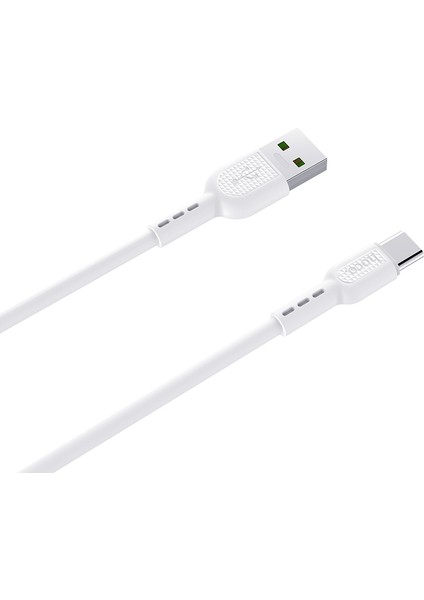 Samsung Huawei Xiaomi Için X33 5A 1m Tip-C USB Veri Senkronizasyon Şarj Kablosu - Beyaz (Yurt Dışından)