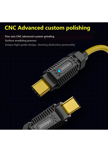 0.2m 140W 20GBPS 8k 60Hz Ses Video Iletimi Usb3.2 Tip-C Veri Kablosu (Yurt Dışından) indirimleri