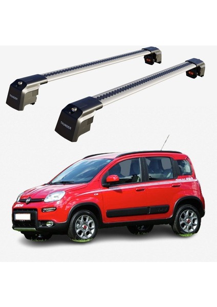 Fıat Panda 2012-SONRASI Trx2 Thunder Carrier Kilitli Ara Atkı Taşıyıcı Tavan Barı Siyah fiyatları
