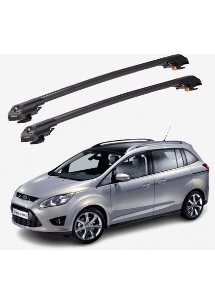 Ford Grand C-Max 2011-2019 Trx1 Thunder Carrier Kilitli Ara Atkı Taşıyıcı Tavan Barı Gri fiyatları