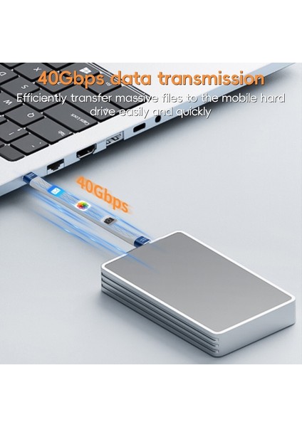 Çoğu Cihaz Için 13,3 cm 240 W 40 Gbps Veri Kablosu Tip-C'den Tip-C'ye Yumuşak Fpc Şarj Kablosu (Yurt Dışından) fırsatları