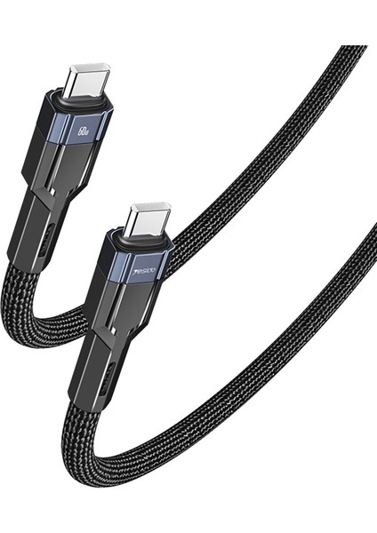 Pd 60W Ubs-C Hızlı Şarj Kablosu Tip-C'den Tip-C'ye Şarj Veri Kablosu (Yurt Dışından)