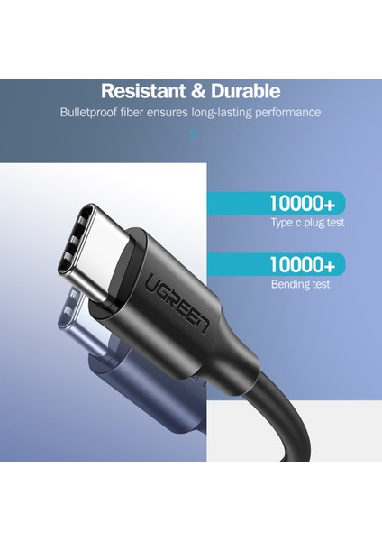 1,5 M Tip C Erkek - Erkek Veri Kablosu Pd 60W Qc3.0 Hızlı Şarj Kablosu (Yurt Dışından) fırsatları