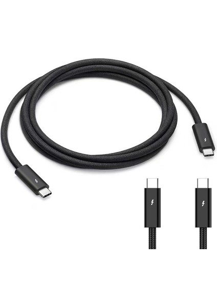 1m Usb-C Kablosu 240W Hızlı Şarj Kablosu 40GBPS Yüksek Hızlı Veri Kablosu Desteği 8k 60Hz (Yurt Dışından)