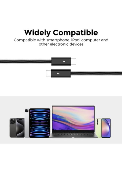 1m Usb-C Kablosu 240W Hızlı Şarj Kablosu 40GBPS Yüksek Hızlı Veri Kablosu Desteği 8k 60Hz (Yurt Dışından) indirimleri