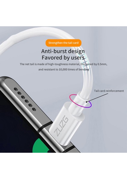 1.2m Hızlı Şarj Veri Kablosu Usb'den Tip C'ye 6A 100W Pvc Tel Şarj Kablosu (Yurt Dışından)