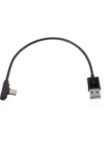 0.2 M 90 Derece Açılı USB Tip C Samsung Huawei Xiaomi Vb Için USB Şarj Veri Kablosu (Yurt Dışından)