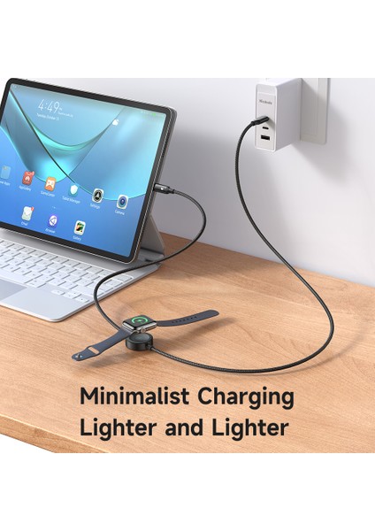 1,5 M Tip-C'den Tip-C'ye + Saat Kablosuz Şarj Cihazı 2'si 1 Arada Telefon Veri Kablosu (Yurt Dışından) indirimleri