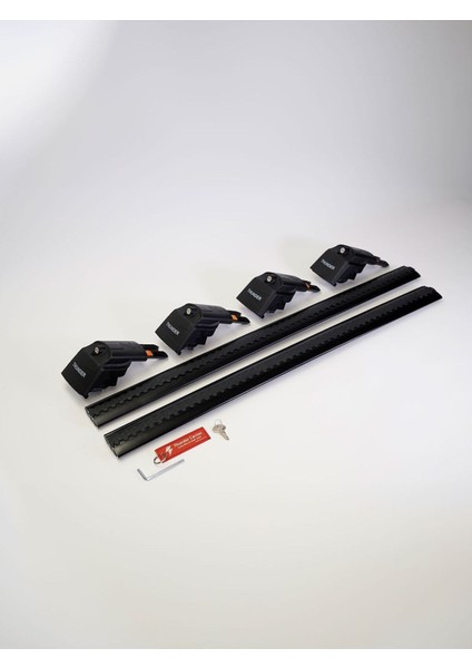 Seat Leon St 2013-2020 Trx2 Thunder Carrier Kilitli Ara Atkı Taşıyıcı Tavan Barı Siyah