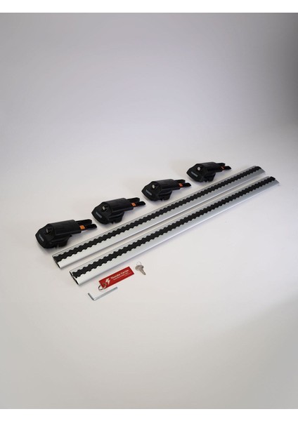 Fıat Panda 2003-2011 Trx1 Thunder Carrier Kilitli Ara Atkı Taşıyıcı Tavan Barı Gri