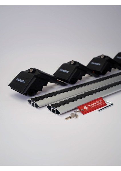 Kıa Ceed Sportswagon 2019-SONRASI Trx2 Thunder Carrier Kilitli Ara Atkı Taşıyıcı Tavan Barı Gri fırsatları