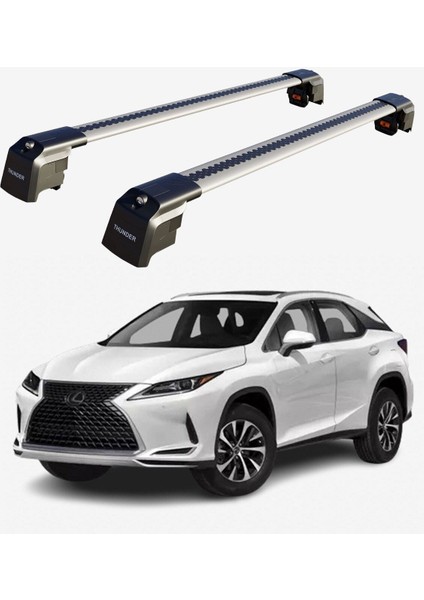Lexus Rxl 2018-SONRASI Trx2 Thunder Carrier Kilitli Ara Atkı Taşıyıcı Tavan Barı Siyah