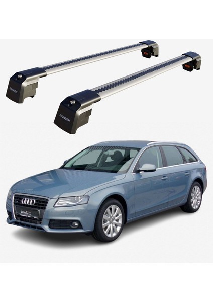Audı A4 Avant 2008-2015 Trx2 Thunder Carrier Kilitli Ara Atkı Taşıyıcı Tavan Barı Gri fiyatları