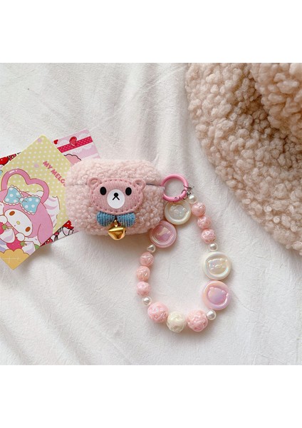 Pro 2 için Çan Dekor Karikatür Ayı Kulaklık Kutusu Yumuşak Kabartmak Tpu Anti-Damla Kapak Zincir Kolye ile (Yurt Dışından) fiyatları