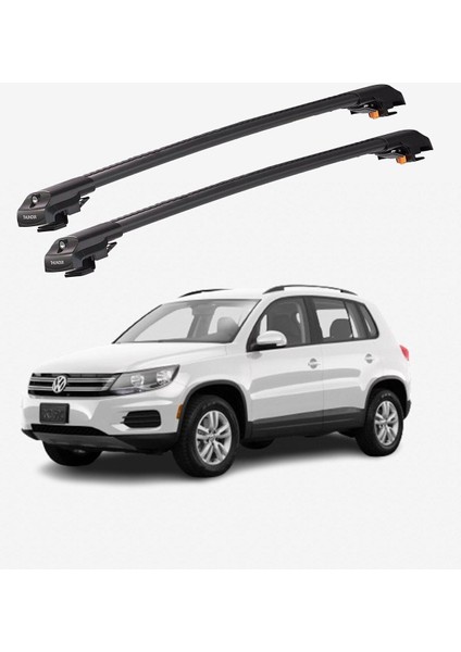 Volkswagen Tıguan 2016-SONRASI Trx1 Thunder Carrier Kilitli Ara Atkı Taşıyıcı Tavan Barı Gri fiyatları