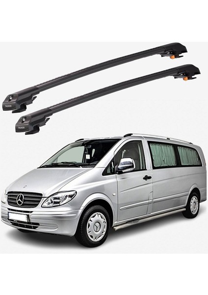 Mercedes-Benz Vıto 2003-2014 Trx1 Thunder Carrier Kilitli Ara Atkı Taşıyıcı Tavan Barı Gri fiyatları