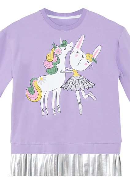 Balerin Unicorn Kız Çocuk Pileli Elbise indirimleri