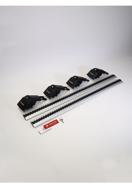 Opel Zafıra B 2005-2011 Trx2 Thunder Carrier Kilitli Ara Atkı Taşıyıcı Tavan Barı Gri