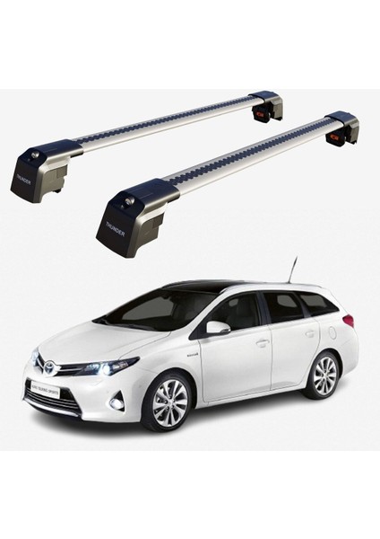 Toyota Aurıs Tourıng Sports 2012-2018 Trx2 Thunder Carrier Kilitli Ara Atkı Taşıyıcı Tavan Barısiyah