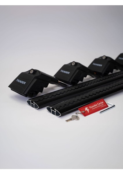 Genesıs GV70 2022-SONRASI Trx2 Thunder Carrier Kilitli Ara Atkı Taşıyıcı Tavan Barı Siyah