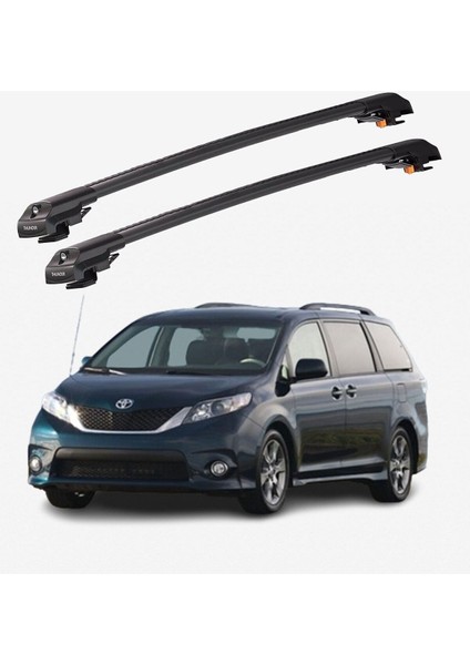 Toyota Sıenna 2021-SONRASI Trx1 Thunder Carrier Kilitli Ara Atkı Taşıyıcı Tavan Barı Gri