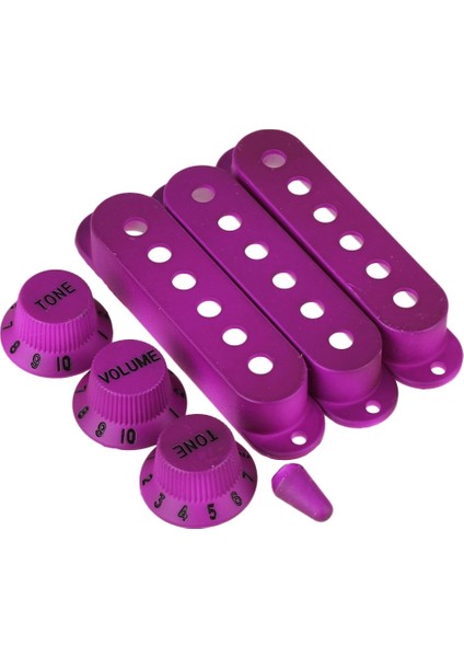 Elektro Gitarlar Için Mor 3 Parça Manyetik Kapak & Siyah 1V2T Düğme (Yurt Dışından)