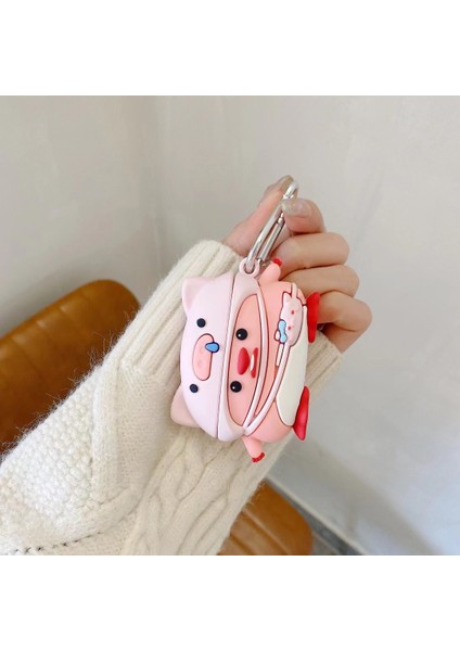 Pro 2/ Pro için Kulaklık Kapağı Karikatür Şekli Silikon Kılıf Kol Tokalı (Yurt Dışından) modelleri