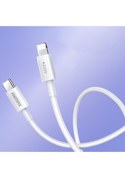 iPhone için 1m Pd 20W Type-C-Lightning Şarj Kablosu, 480MBPS Hızlı Veri Iletim Kablo Kablosu (Yurt Dışından)