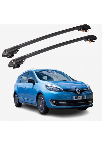 Renault Grand Scenıc 2009-2016 Trx1 Thunder Carrier Kilitli Ara Atkı Taşıyıcı Tavan Barı Gri fiyatları
