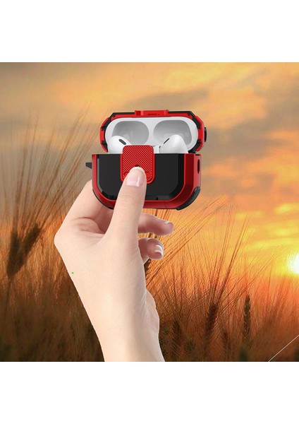 Pro 2 için Tpu Pc Kapağı Kilitli Bluetooth Kulaklık Koruyucu Kılıf, Karabina-Siyahımsı Yeşil (Yurt Dışından) modelleri