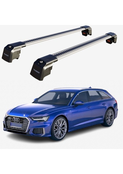 Audı A6 Avant 2019-SONRASI Trx2 Thunder Carrier Kilitli Ara Atkı Taşıyıcı Tavan Barı Gri fiyatları