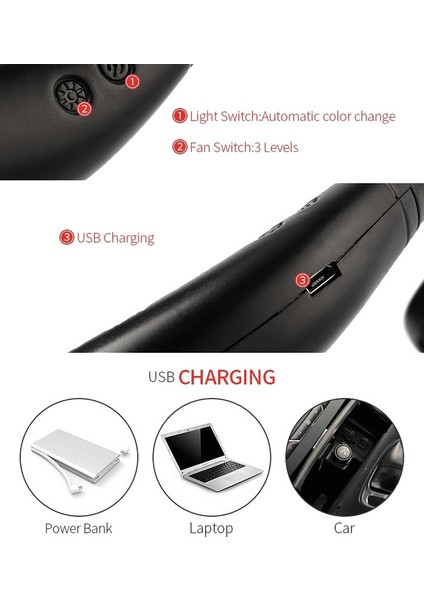 Ruyı Spor Asılı Fan Açık Uygun Şarj Yaratıcı Öğrenciler Mini USB Küçük Elektrikli Fan (Yurt Dışından) fiyatları