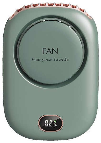 Ruyı Asmak Boyun Fan Tembel Yapraksız Fan USB Büyük Rüzgar Gücü Ekran Küçük Fan (Yurt Dışından)