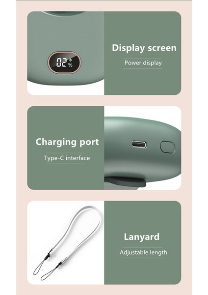Ruyı Asmak Boyun Fan Tembel Yapraksız Fan USB Büyük Rüzgar Gücü Ekran Küçük Fan (Yurt Dışından)