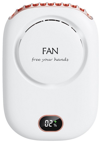 Ruyı Asmak Boyun Fan Tembel Yapraksız Fan USB Büyük Rüzgar Gücü Ekran Küçük Fan (Yurt Dışından)