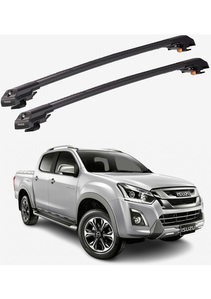 Chevrolet D-Max 2016-2019 Trx1 Thunder Carrier Kilitli Ara Atkı Taşıyıcı Tavan Barı Siyah fiyatları